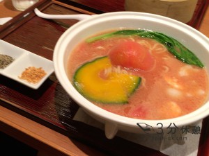 大阪阪急サン広場地下通りの「古譚」の丸ごとトマトラーメンを食べてみた